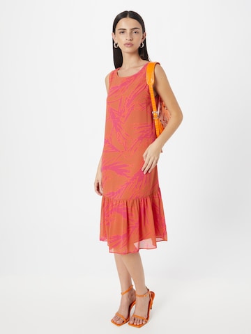 COMMA Letnia sukienka w kolorze pomarańczowy