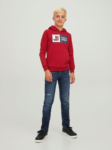 Felpa 'Logan' di Jack & Jones Junior in rosso