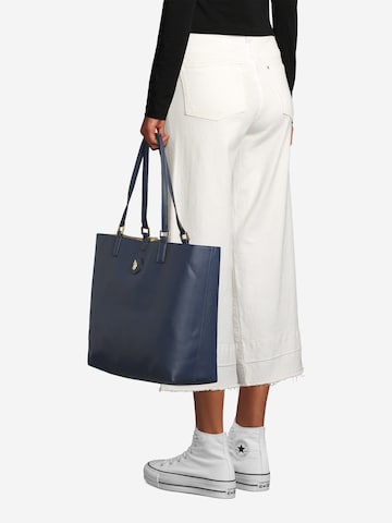 U.S. POLO ASSN. Nakupovalna torba 'Malibu' | modra barva