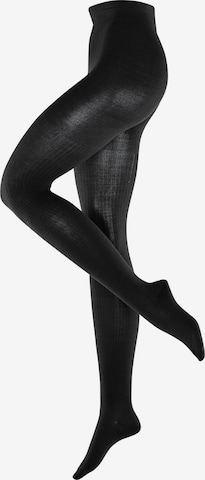 BURLINGTON Tights 'Rib Couture' in Black: front