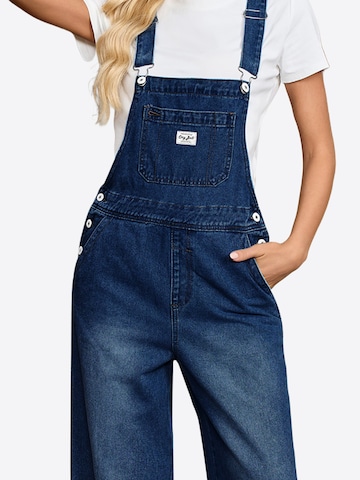 Imily Bela Wide leg Tuinbroek jeans in Blauw