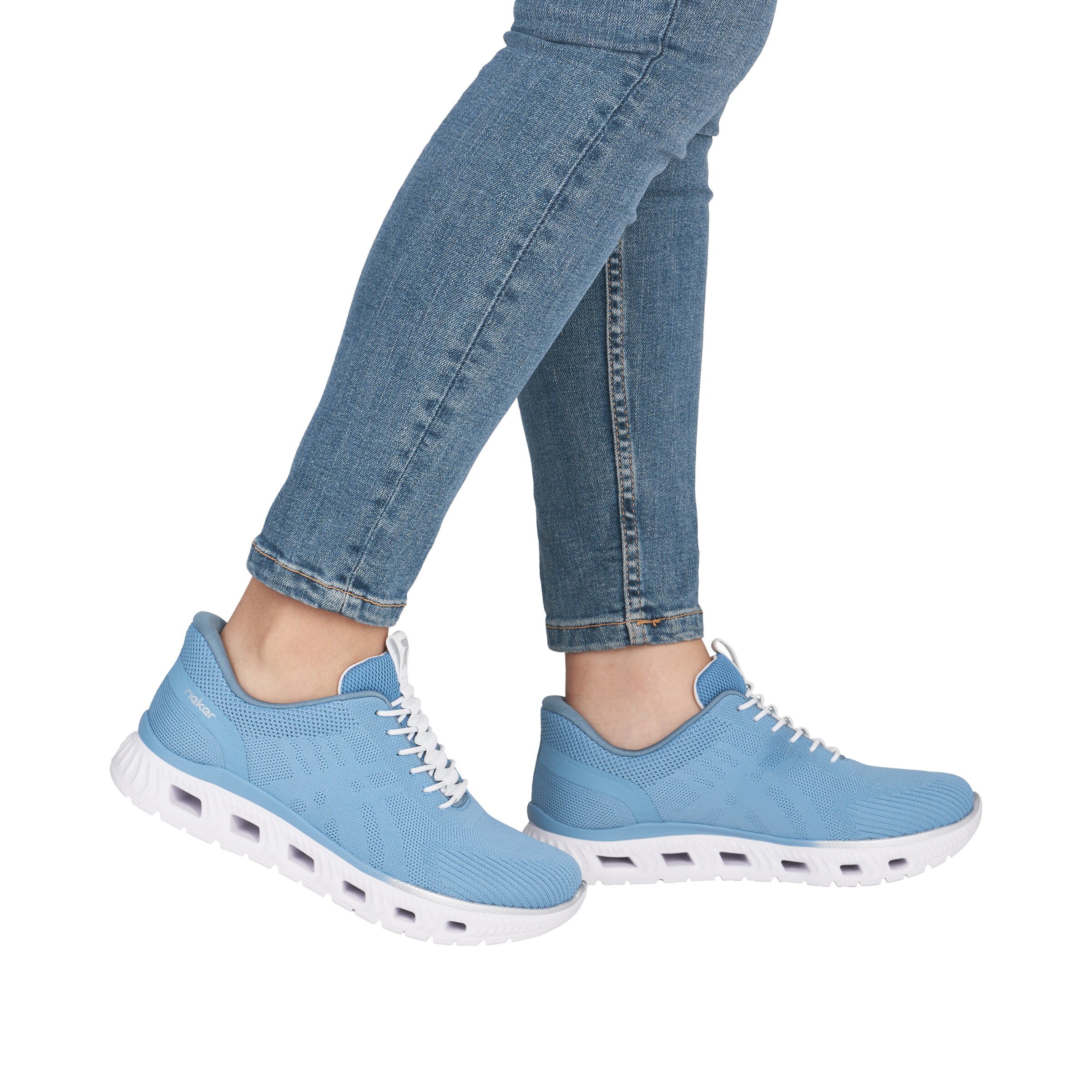 Slip on Rieker en bleu