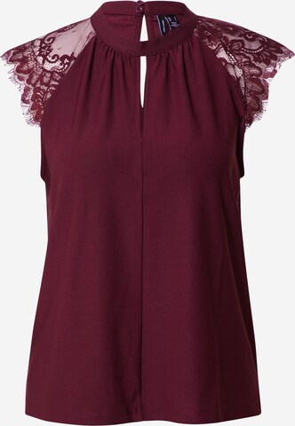 VERO MODA Blouse 'MILLA' in Rood: voorkant