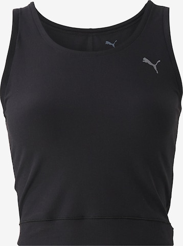 PUMA Спортивный топ 'Cloudspun' в Черный: спереди