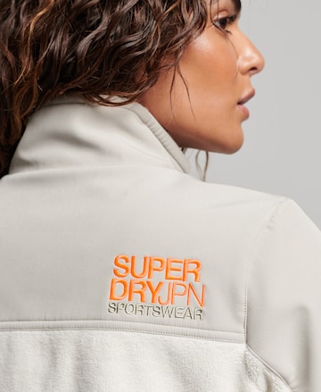 Superdry Fleece jas 'Hybrid Trekker' in Beige