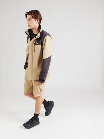 JACK WOLFSKINOutdoor jakna 'JASPER' - smeđa boja