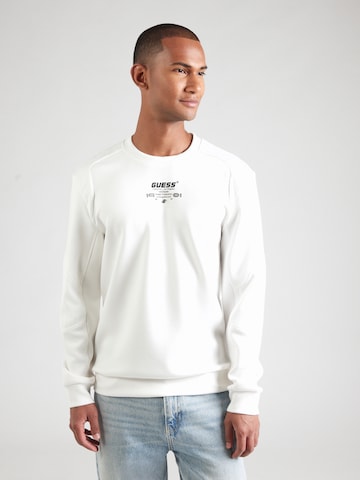 GUESS Urheilullinen collegepaita 'RYOTA' värissä valkoinen: etupuoli