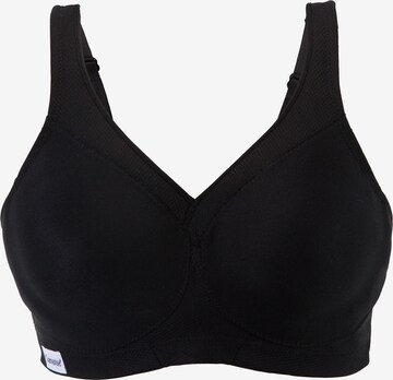 GLAMORISE Minimiser Bra in Black: front