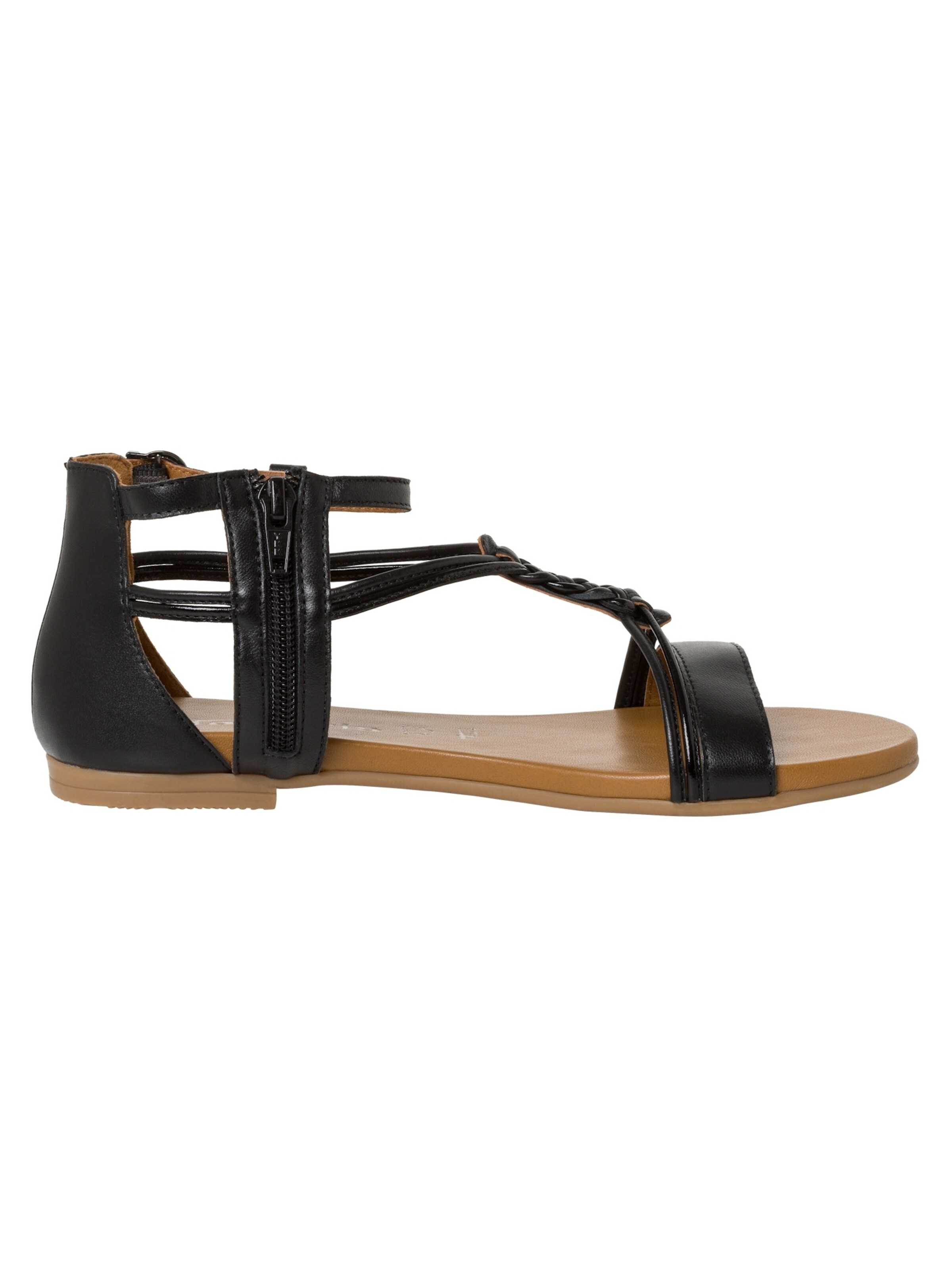 Tamaris Sandale 'Kim' in Schwarz