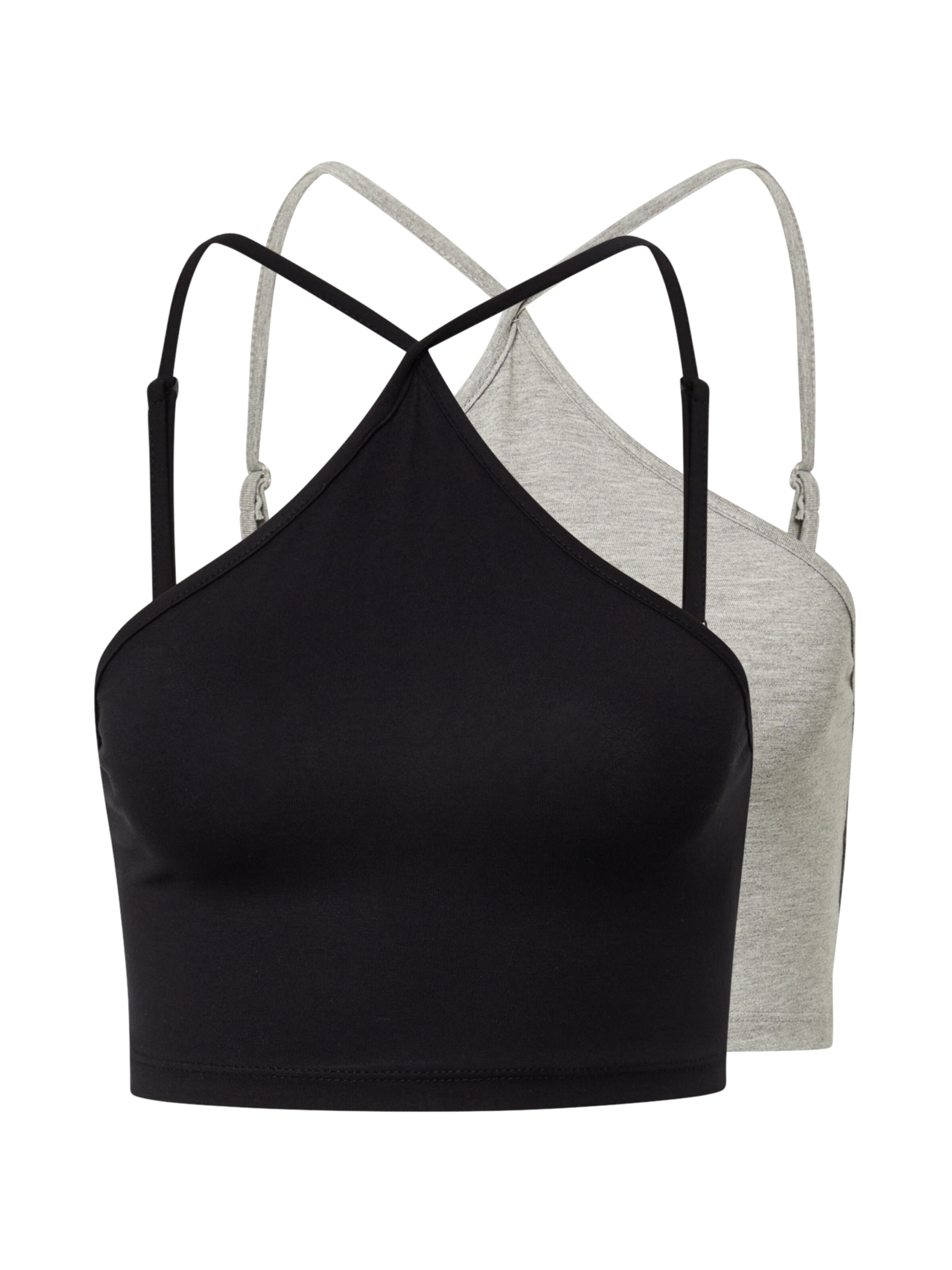 Missguided Top – šedá: přední strana