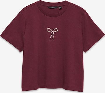 T-shirt 'SARA' VERO MODA en rouge : devant