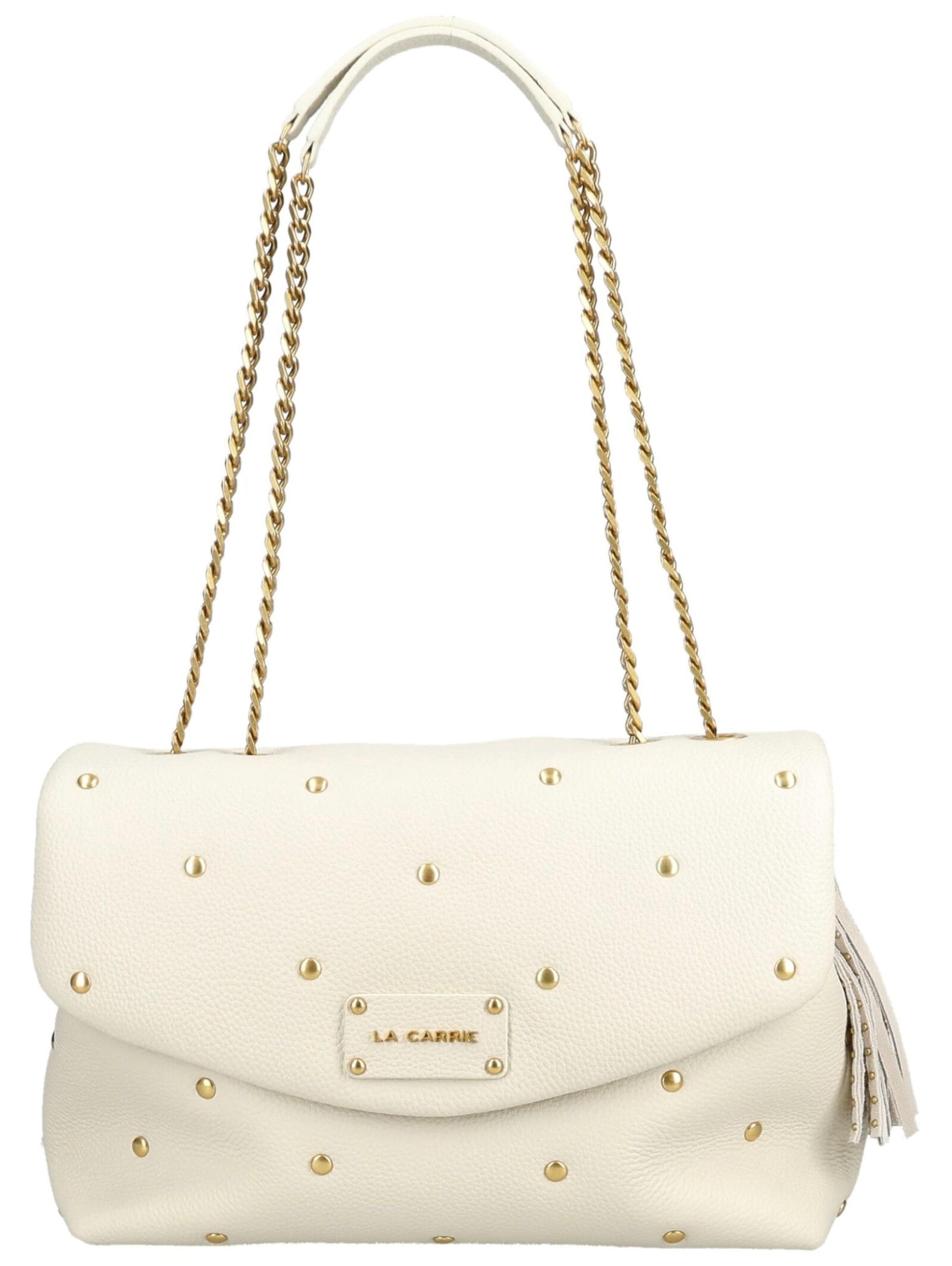 Sac à bandoulière La Carrie en beige : devant