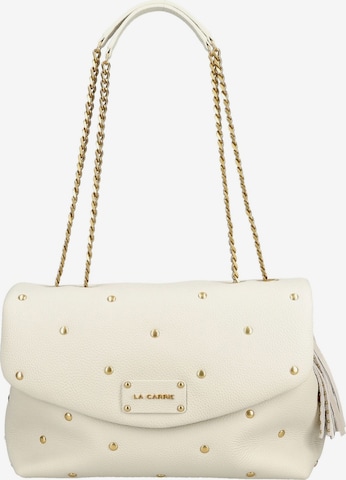 Sac à bandoulière La Carrie en beige : devant