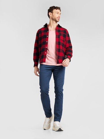 AÉROPOSTALE Regular fit Button Up Shirt in Red