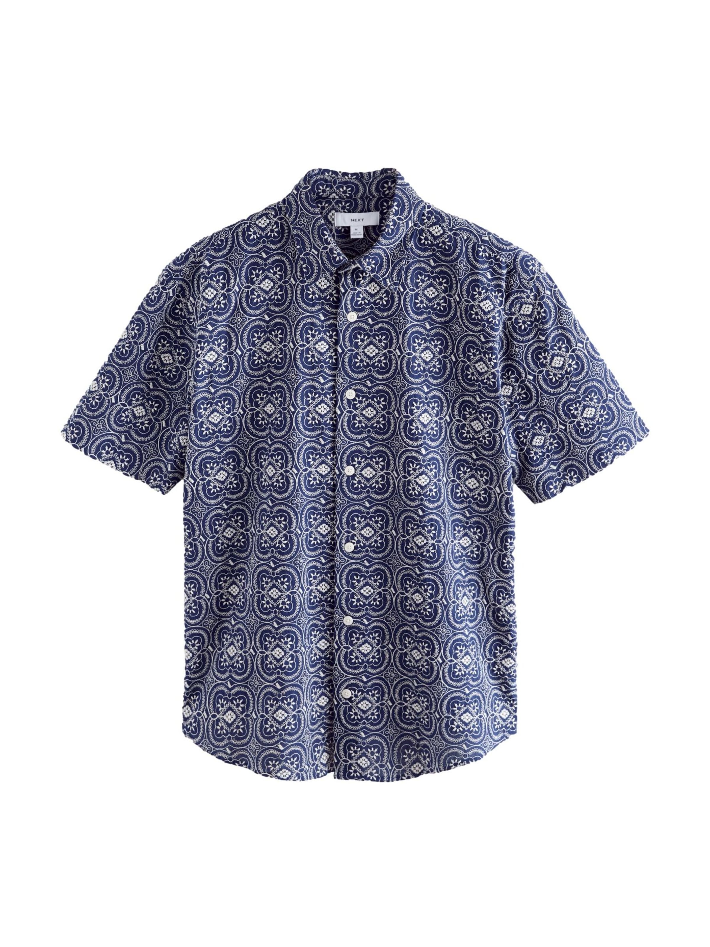 Next Button Up Shirt in Navy / White, Item view