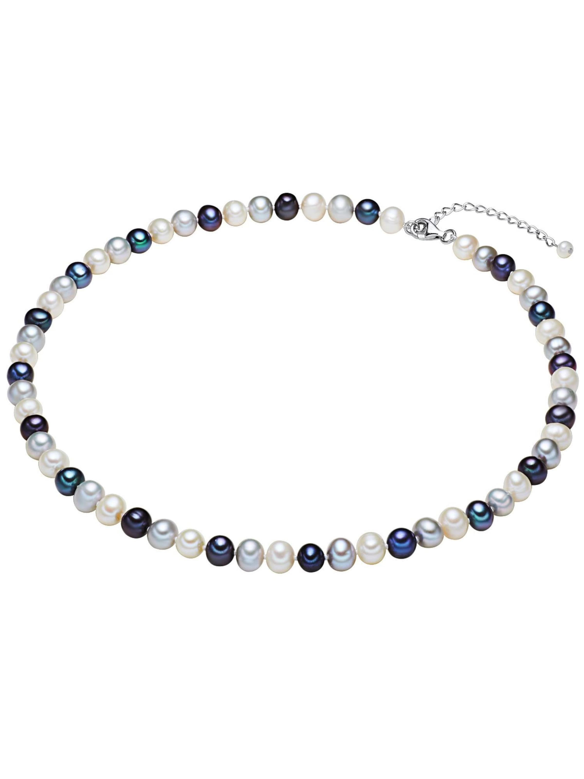 Valero Pearls Kette in Blau: Vorderseite