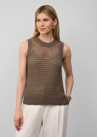s.Oliver BLACK LABEL Gebreide top in Bruin: voorkant