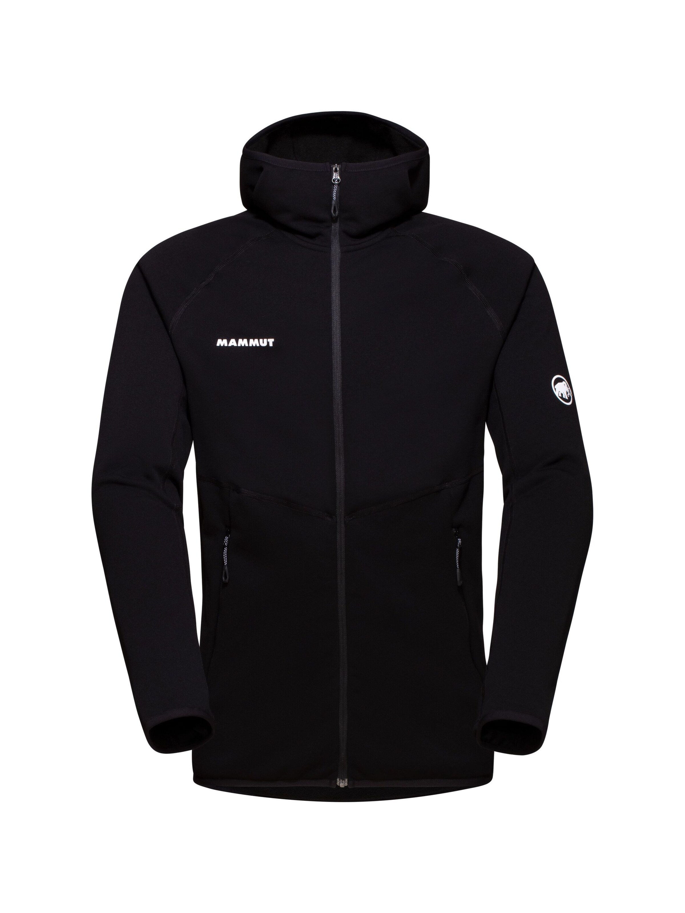 MAMMUT Funktionsfleecejacke ‘Aconcagua’ in Schwarz: Vorderseite