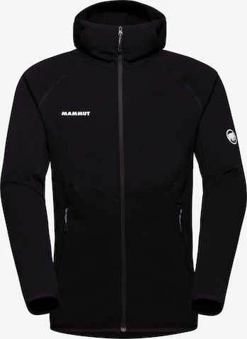 MAMMUT Funktionsfleecejacke ‘Aconcagua’ in Schwarz: Vorderseite