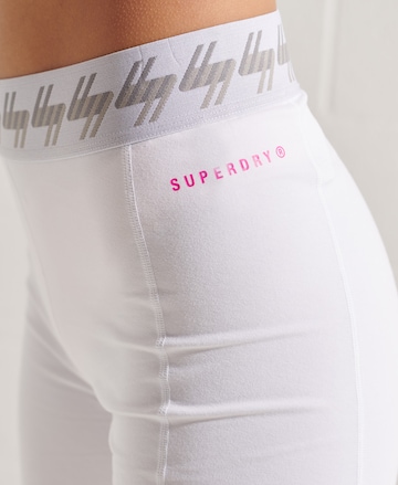 Superdry Skinny Sportbroek in Wit