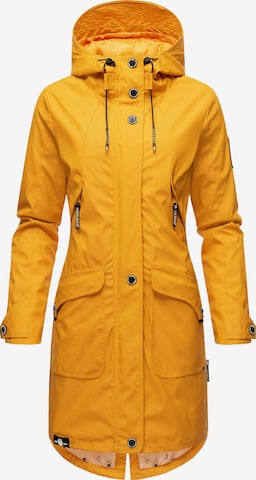 NAVAHOO Between-Seasons Coat 'Schötchen' in Yellow: front