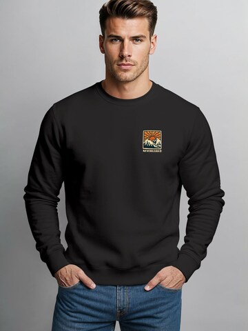 Neverless Sweatshirt 'Stay Positive' in Black