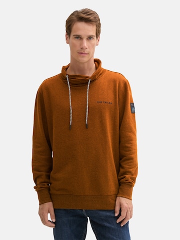 TOM TAILOR Sweatshirt in Braun: Vorderseite