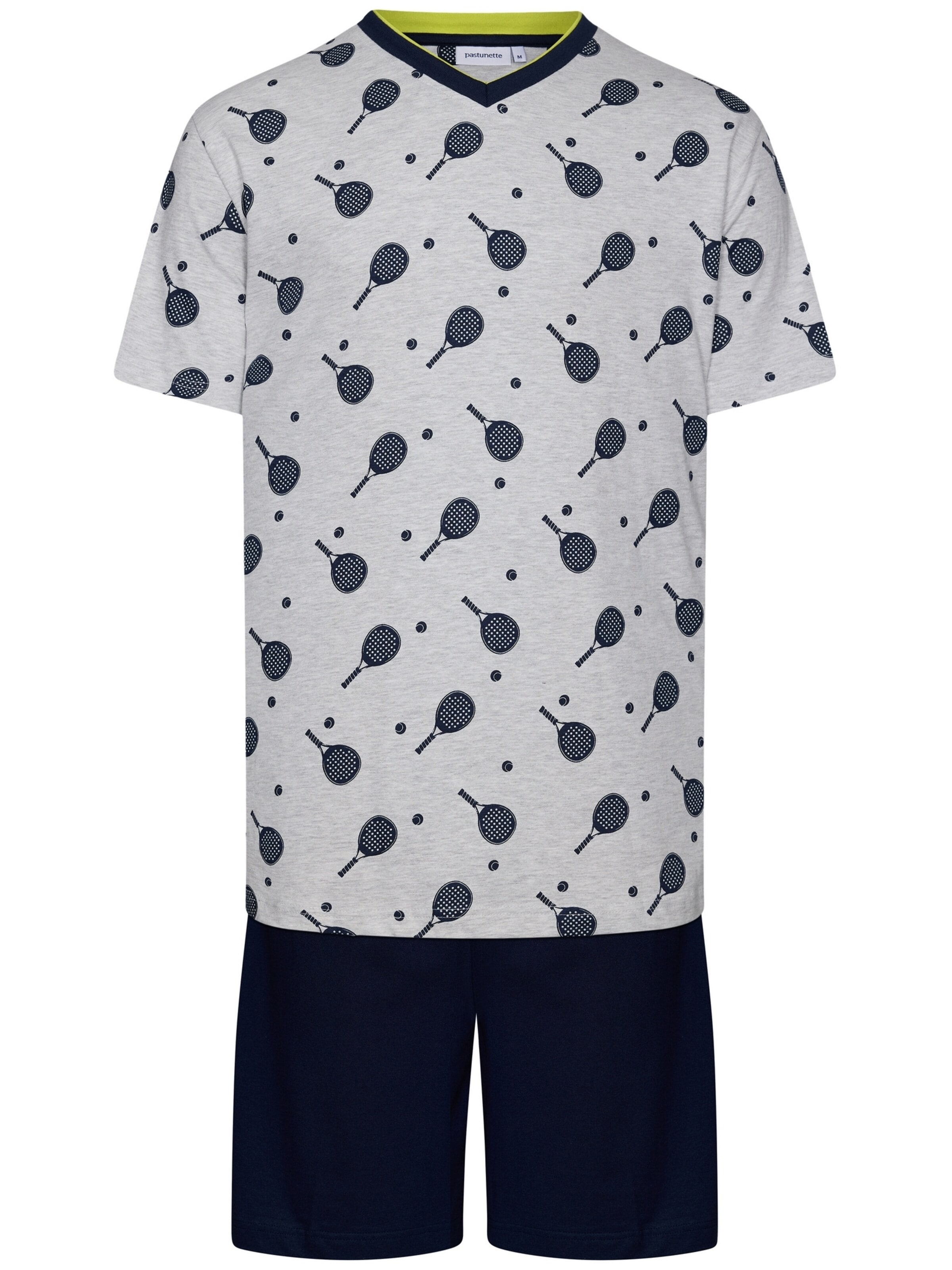 Pastunette Pyjama kort 'Shortama' in Grijs: voorkant