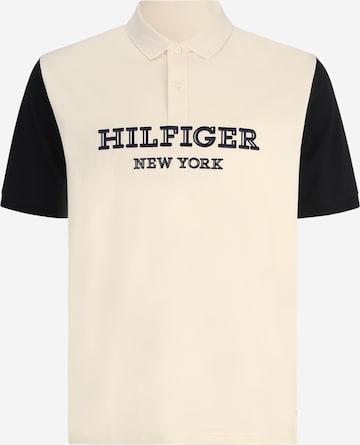 Tricou de la Tommy Hilfiger Big & Tall pe bej: față