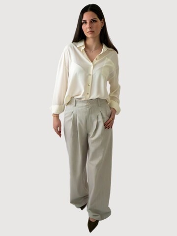 WEARABLE STORIES Wide leg Pantalon 'Gwyneth' in Grijs