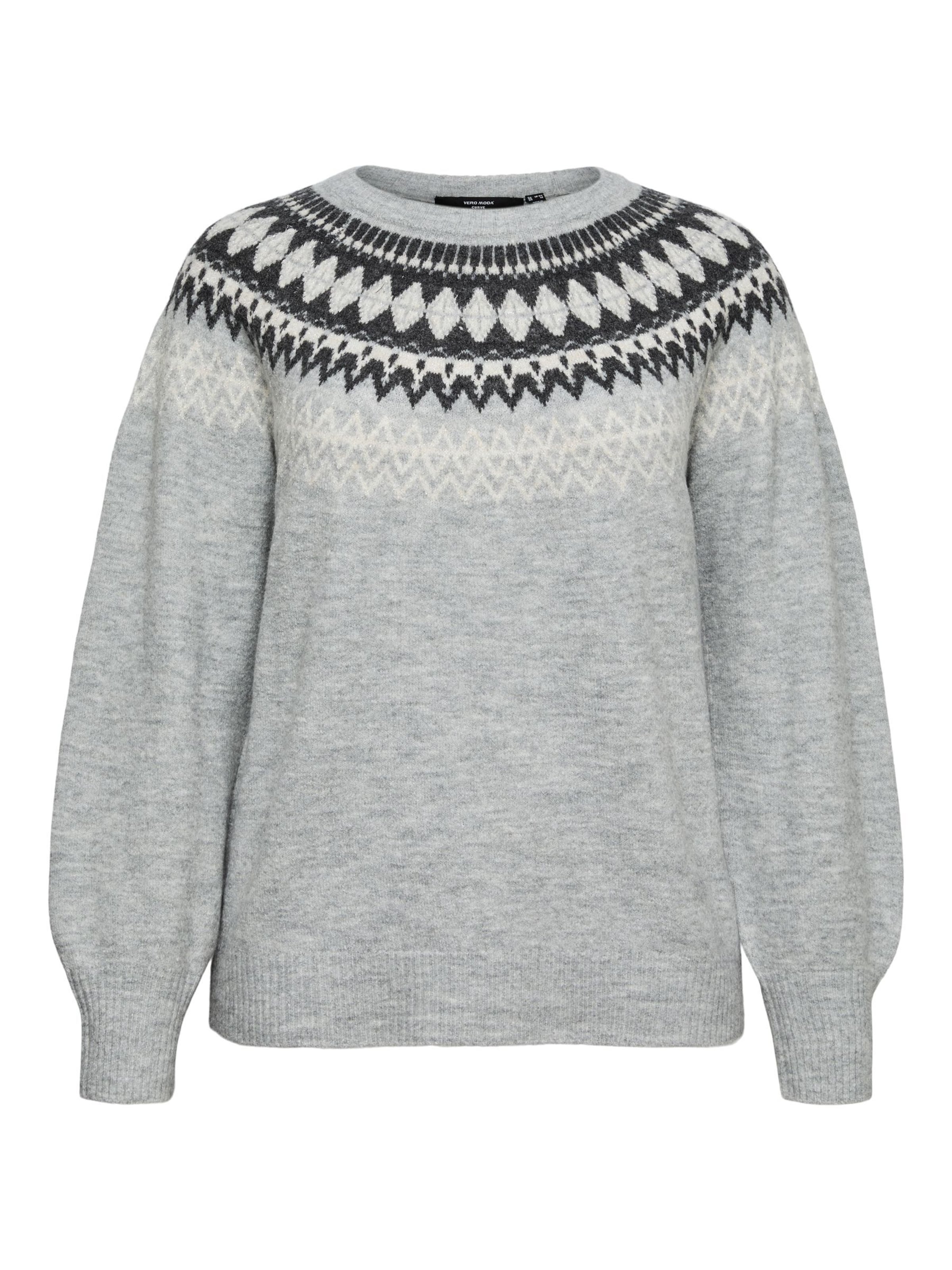 Vero Moda Curve Sweater 'VMCSimone' in Grey: front