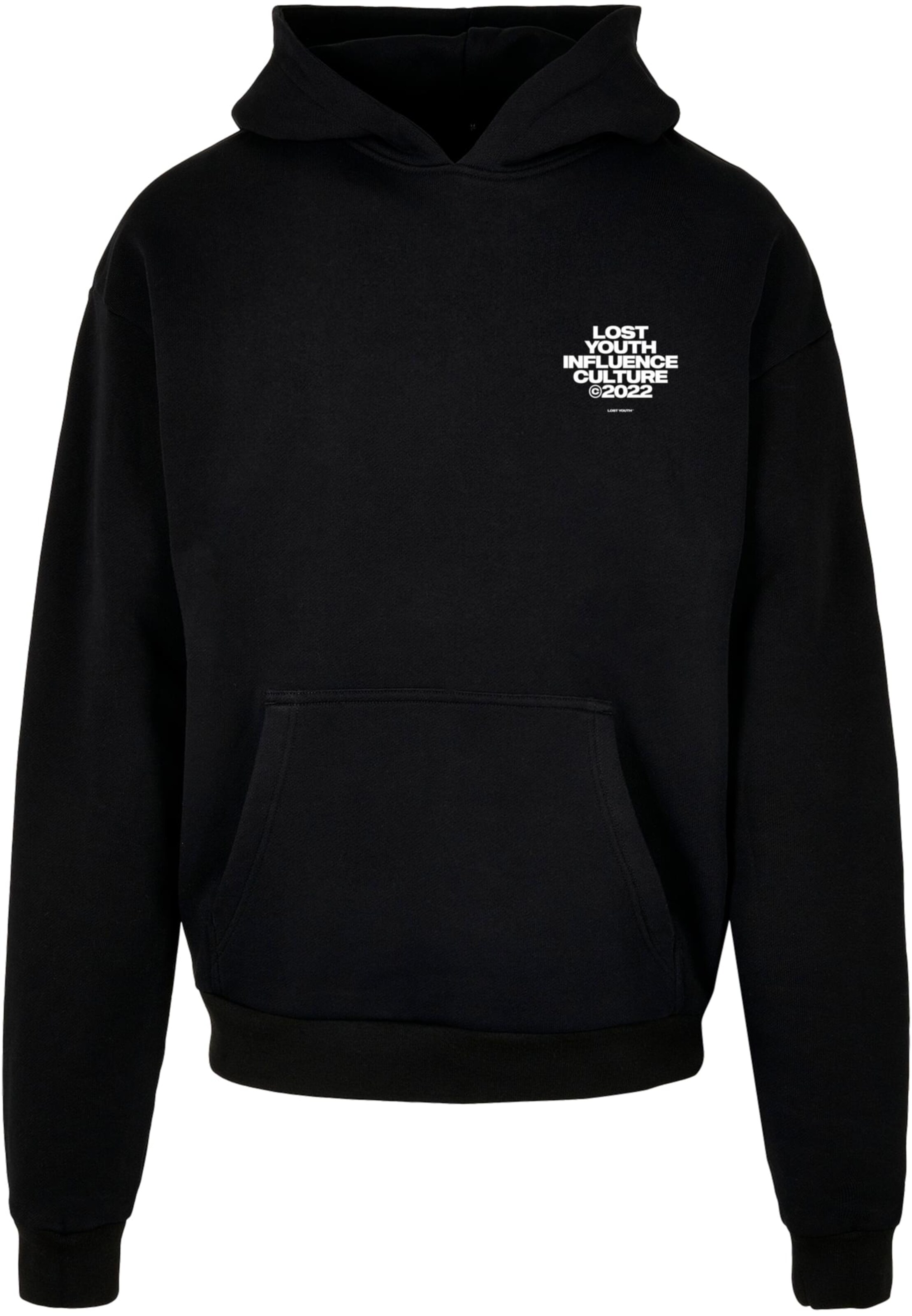Lost Youth Sweatshirt in Schwarz: Vorderseite