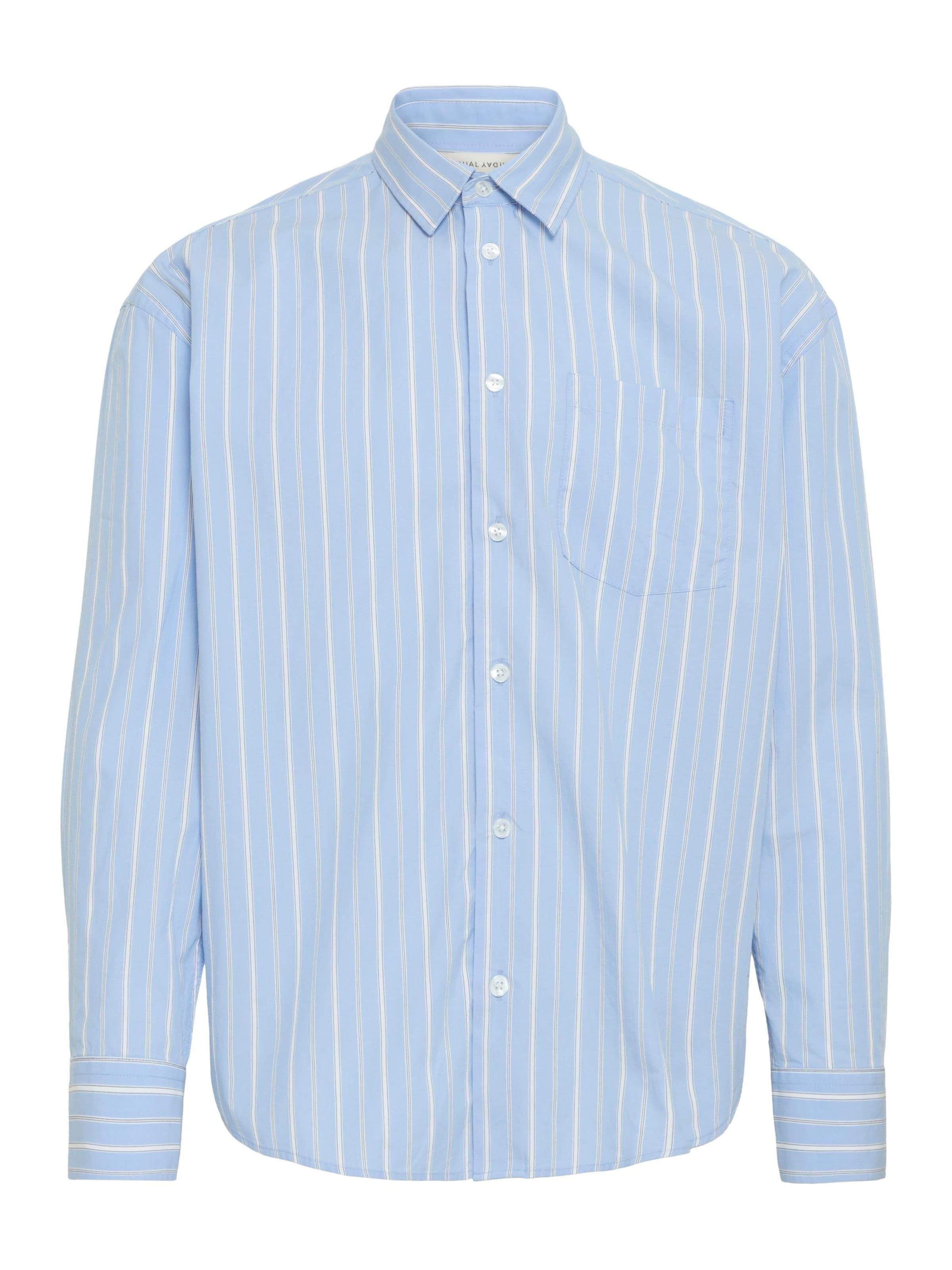 Casual Friday Regular Fit Langarmhemd ' CFMARTIS ' in Blau: Vorderseite