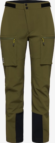 Haglöfs Regular Outdoor Pants 'Roc Winter' in Green: front