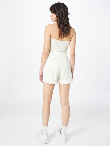 regular Pantaloni con pieghe di Sisley in bianco