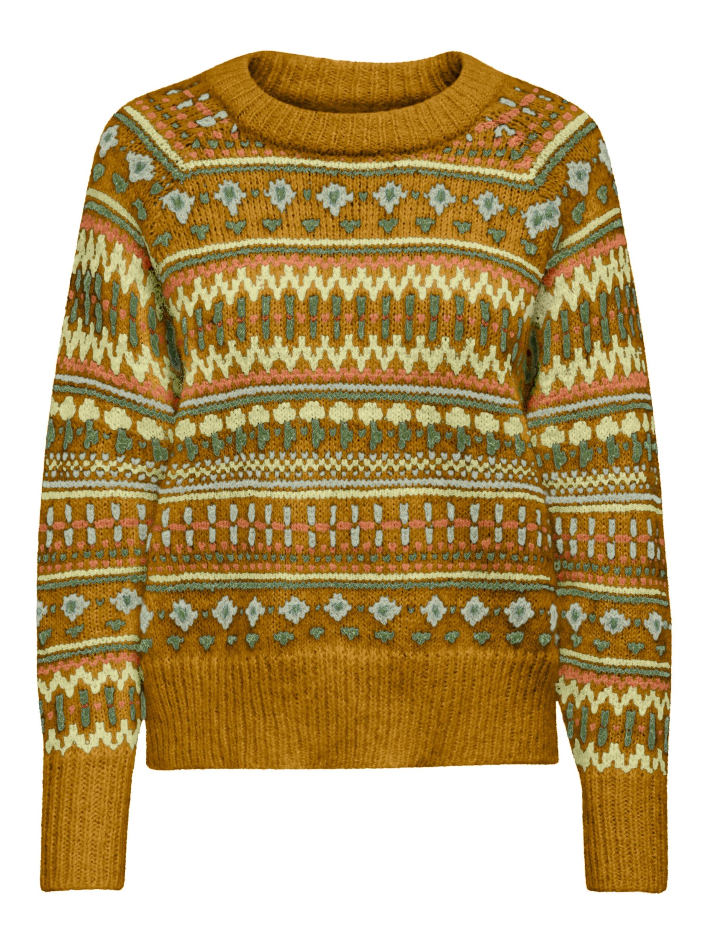 ONLY Trui 'FENJA' in Bruin: voorkant