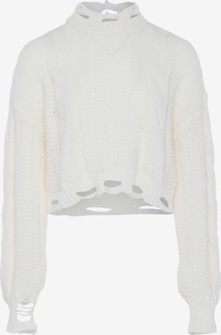 Pull-over Gaya en blanc : devant