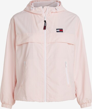 Tommy Jeans Curve Between-Season Jacket 'Chicago' in Pink: front