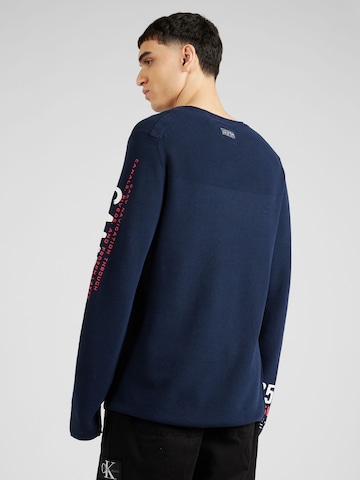 CAMP DAVID Pullover in Blau