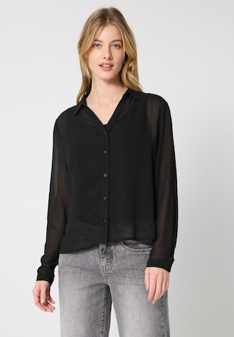 Street One Studio Bluse in Schwarz: Vorderseite