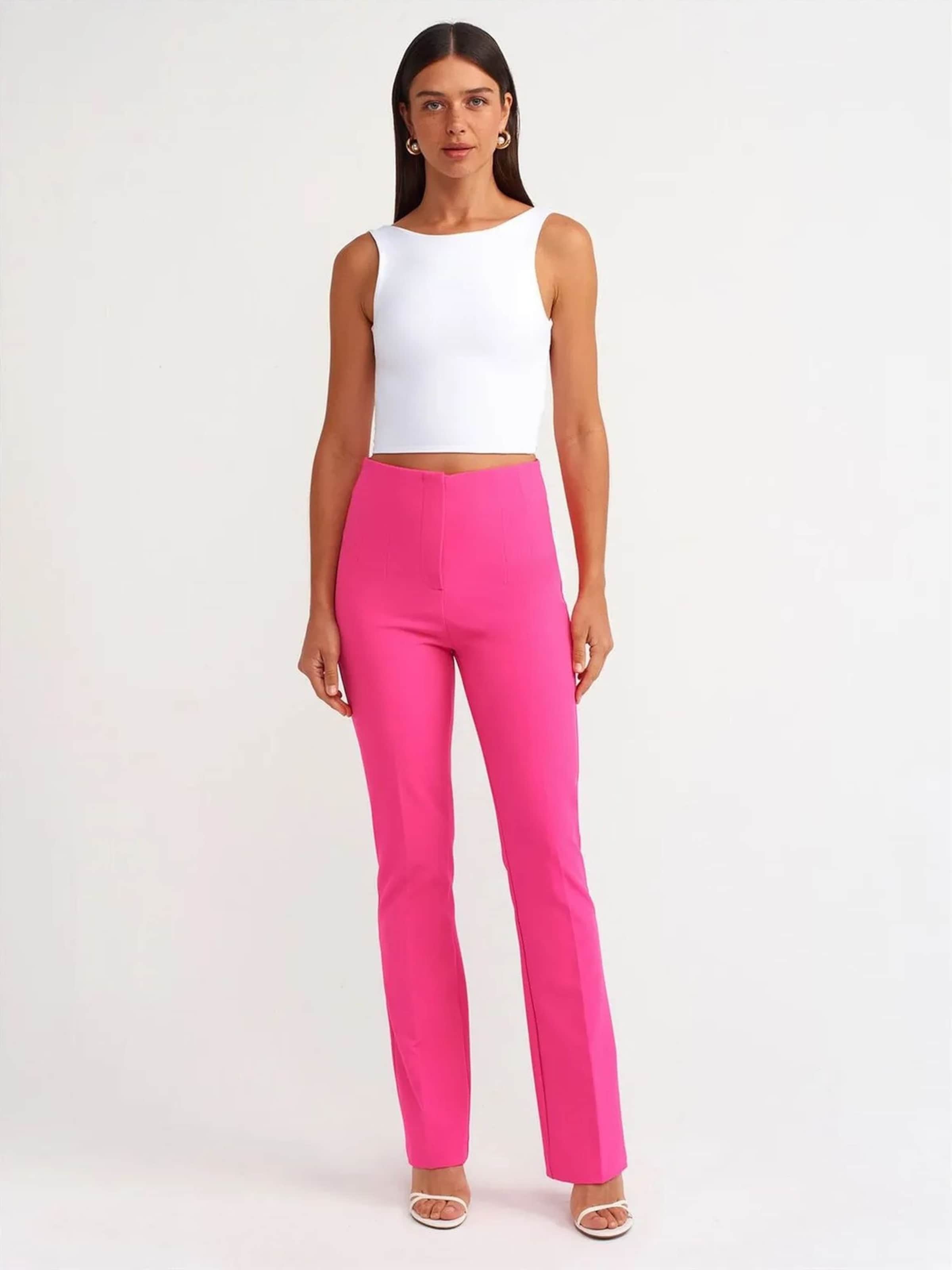 Dilvin Regular Pants in Pink: front