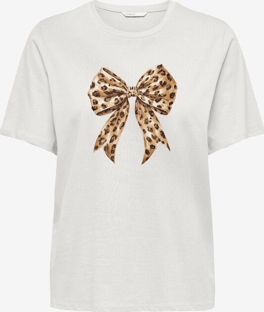 ONLY Onlkita Maglietta Donna S/S Toucans Top Box Jrs - Bianco, Taglia M, Cotone Resistente