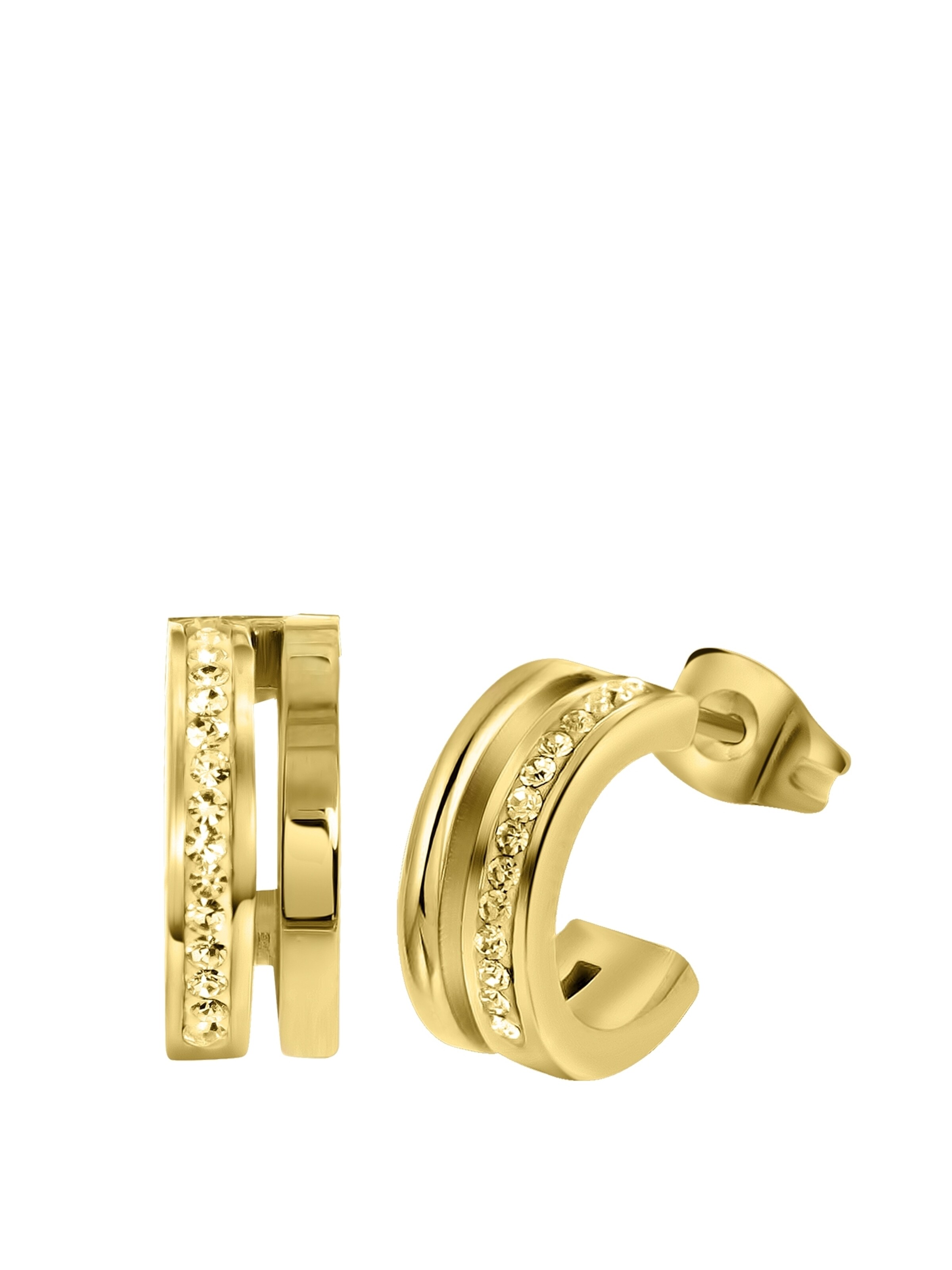 Lucardi Oorbellen in Goud: voorkant