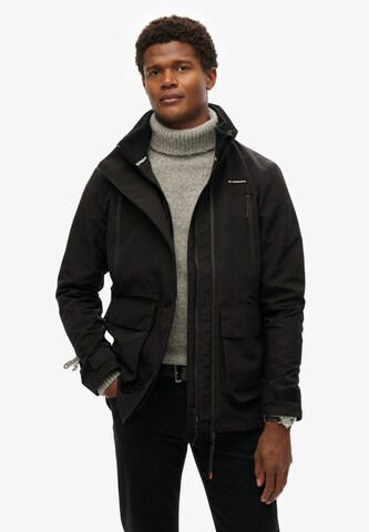 Superdry Between-season jacket in Black: front