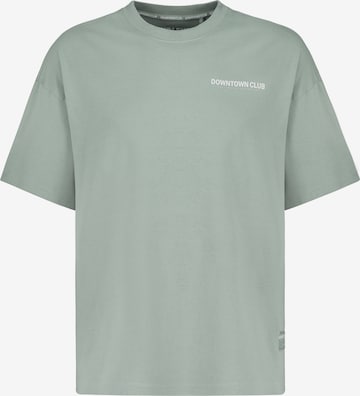 Sublevel T-Shirt 'Club' in Grün: Vorderseite