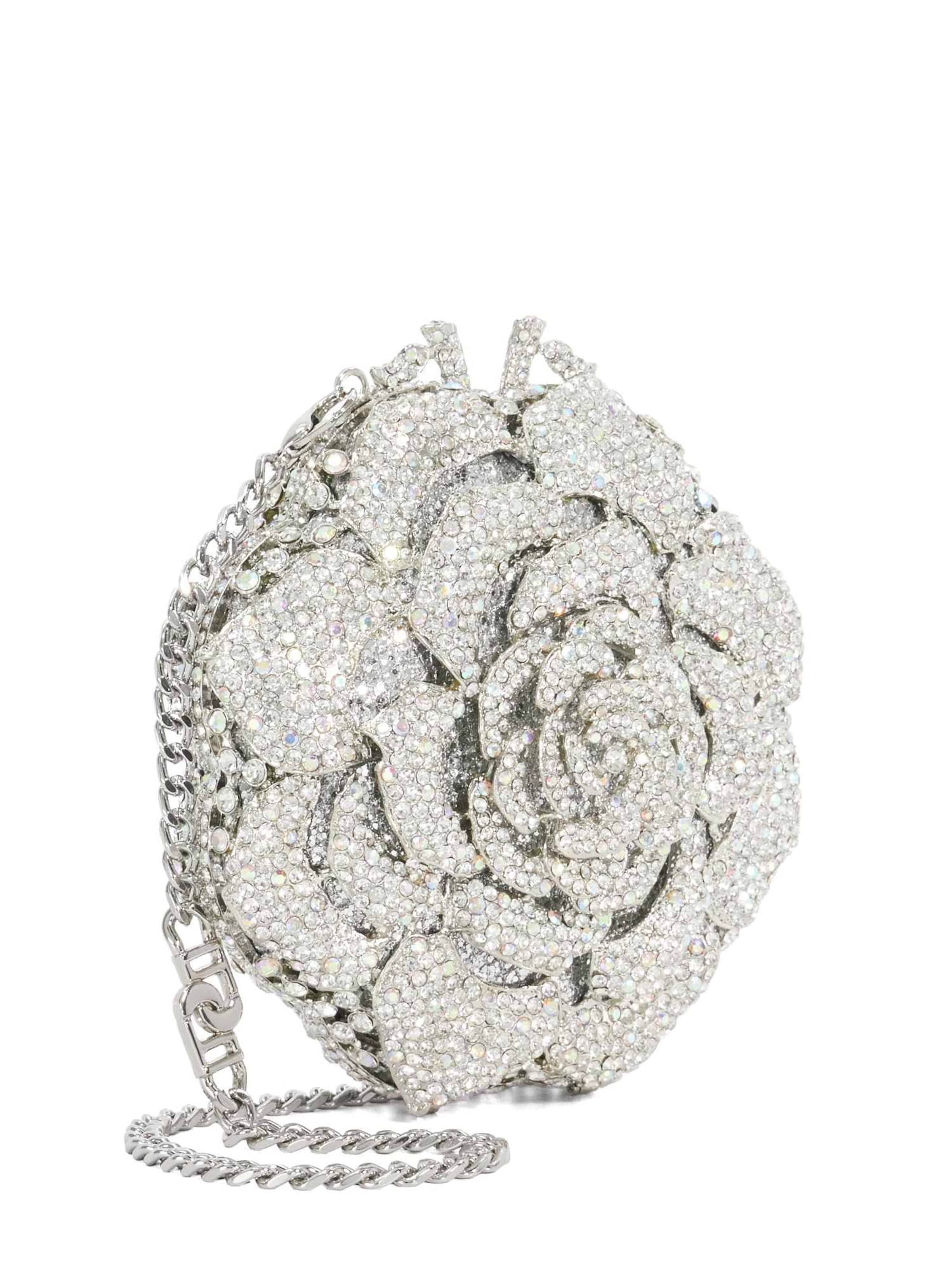 Dune LONDON Clutch 'BLING' in Silver