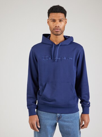 Champion Authentic Athletic Apparel Sweatshirt in Blauw: voorkant