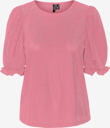 VERO MODA Blouse 'Sparkle' in Pink: front