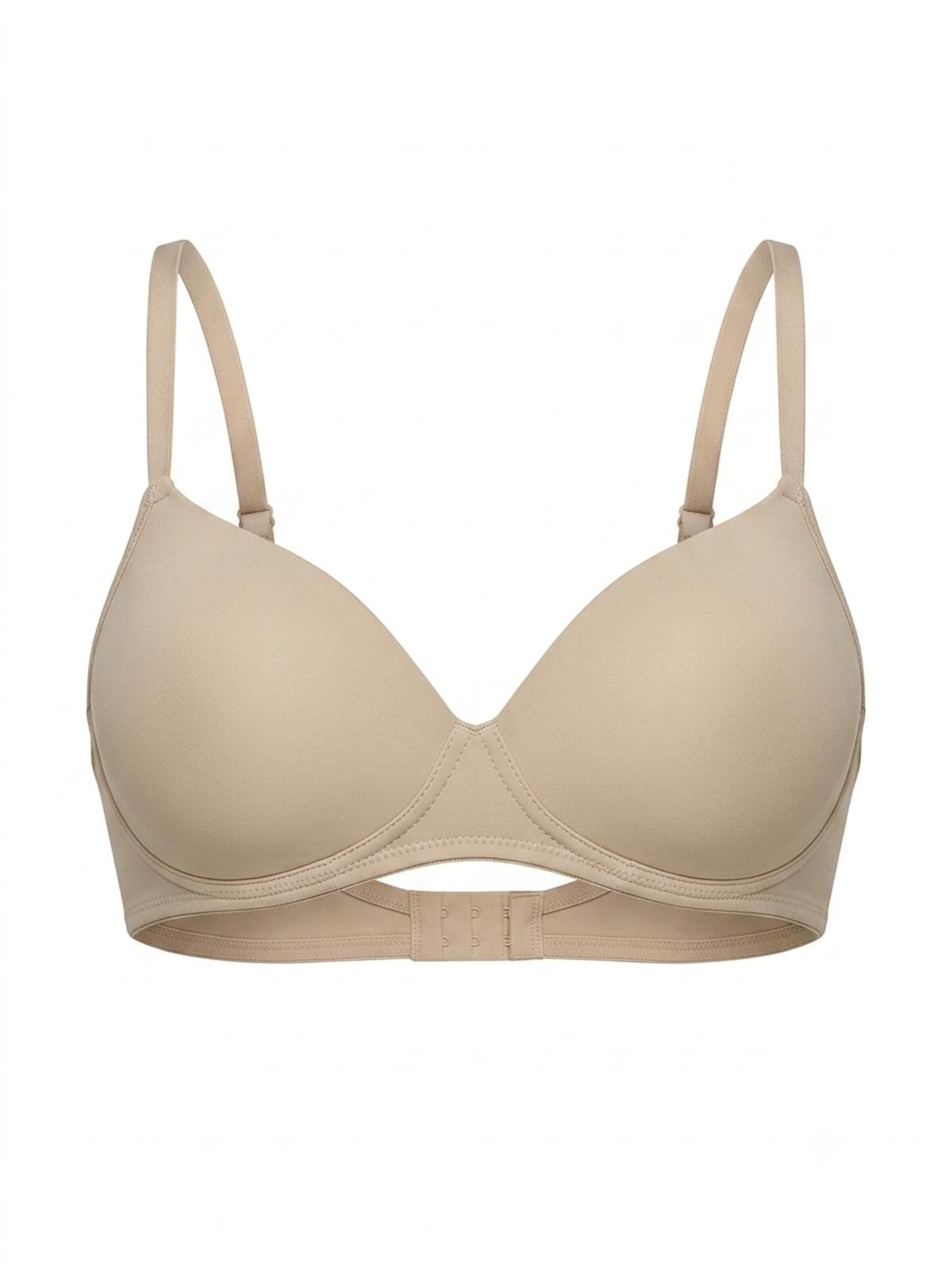Spiman T-shirt Bra 'Gepolsterter BH ohne Bügel 395' in Beige: front