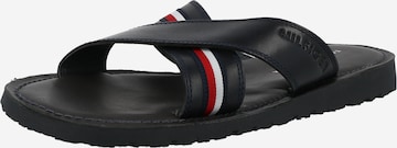 TOMMY HILFIGER - Zapatos abiertos en azul: frente